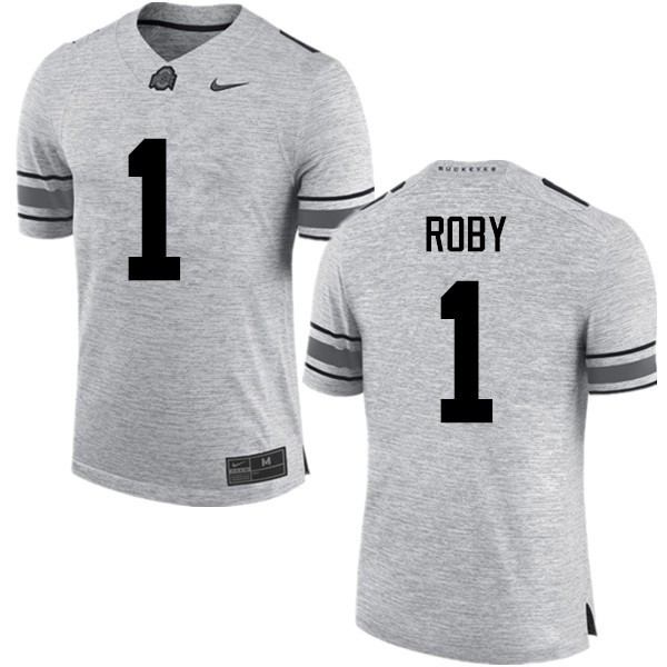 Ohio State Buckeyes #1 Bradley Roby Men Stitched Jersey Gray